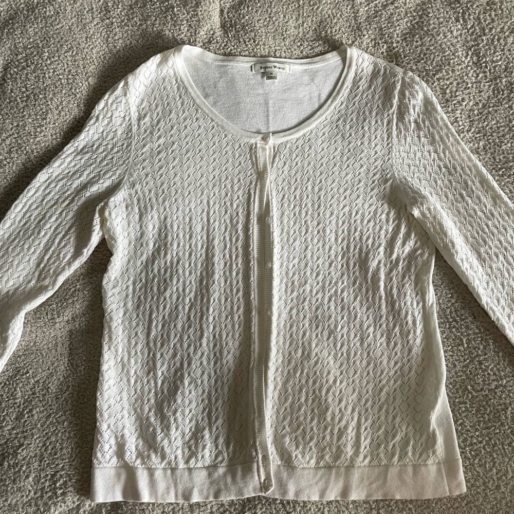 Studio Works Ivory Knit Sweater